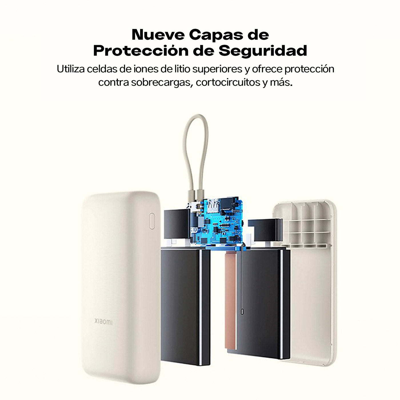 Xiaomi 33W Power Bank 20000mAh (Cable Integrado) White
