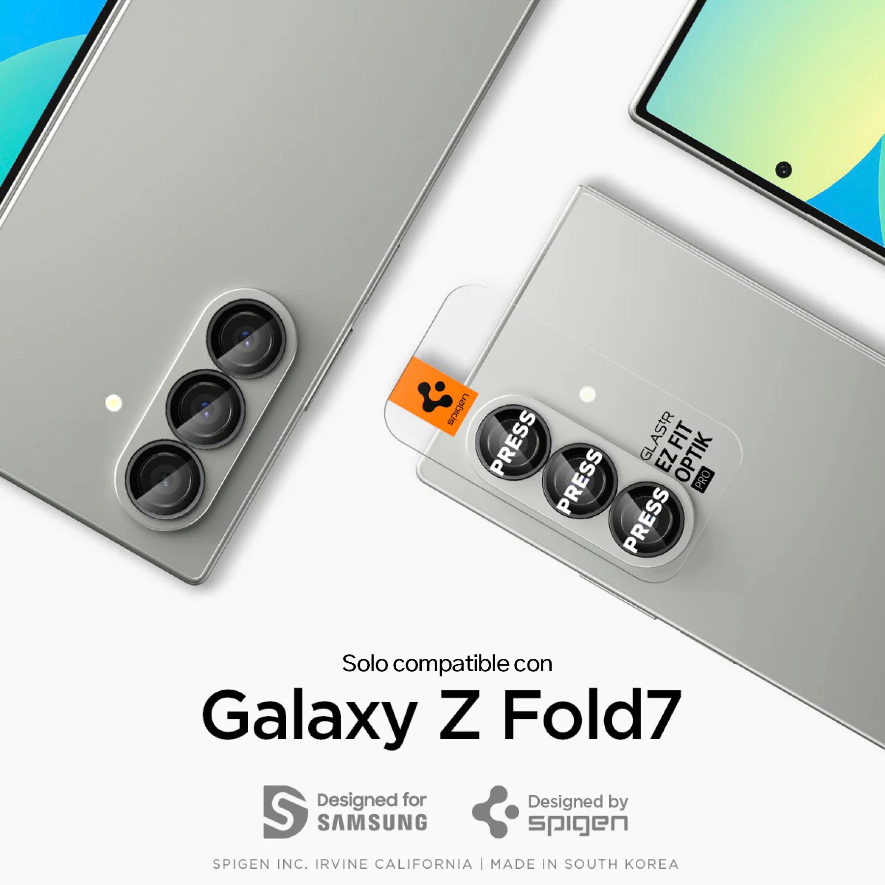 Protector de cámara Spigen Ez Fit Galaxy Z Fold 7 (2 Pack)