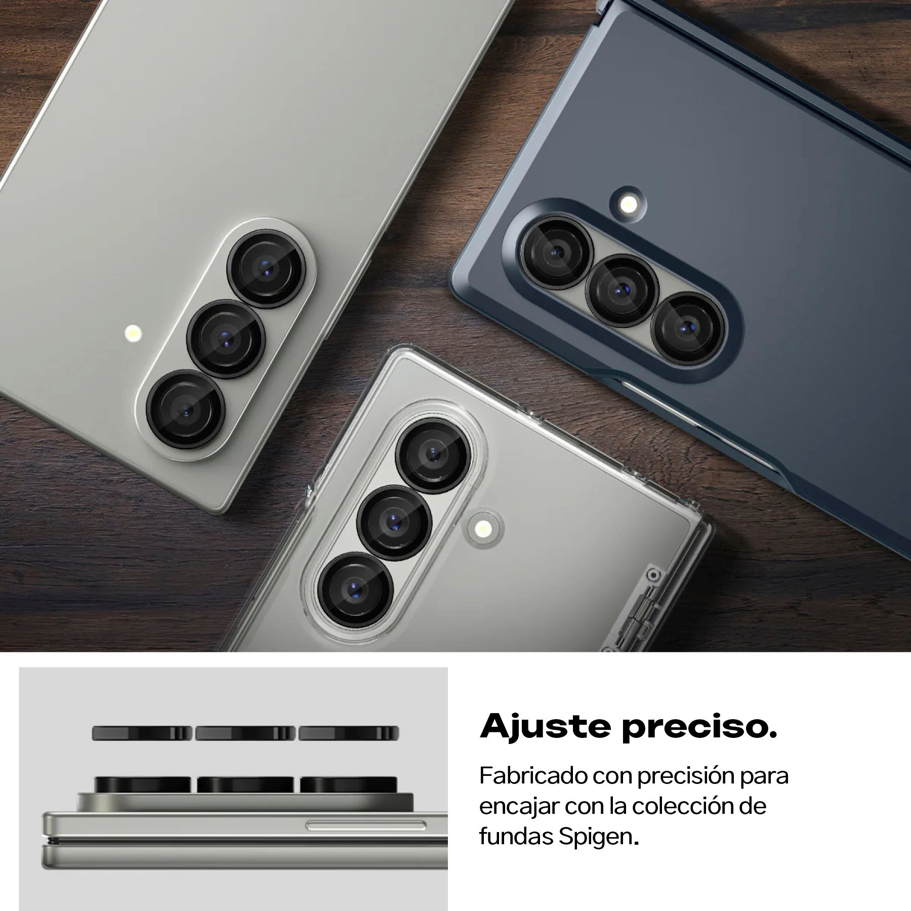 Protector de cámara Spigen Ez Fit Galaxy Z Fold 7 (2 Pack)