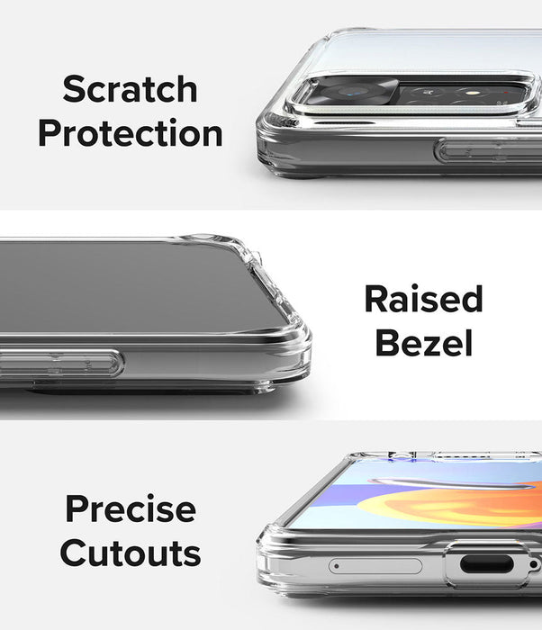 Case Ringke Fusion Xiaomi Redmi Note 11 Pro / Pro 5G  / Plus 5G / 11E Pro - Clear (OUTLET)