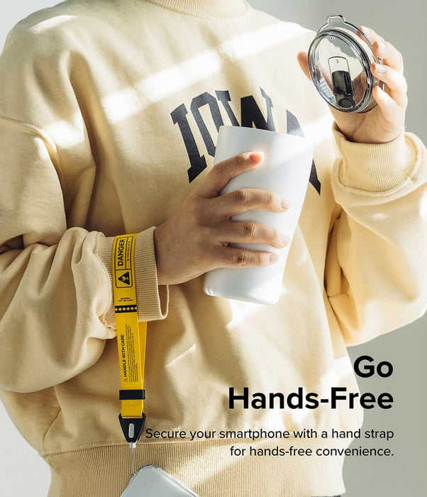 Correa Ringke Design Hand Strap - Danger Yellow