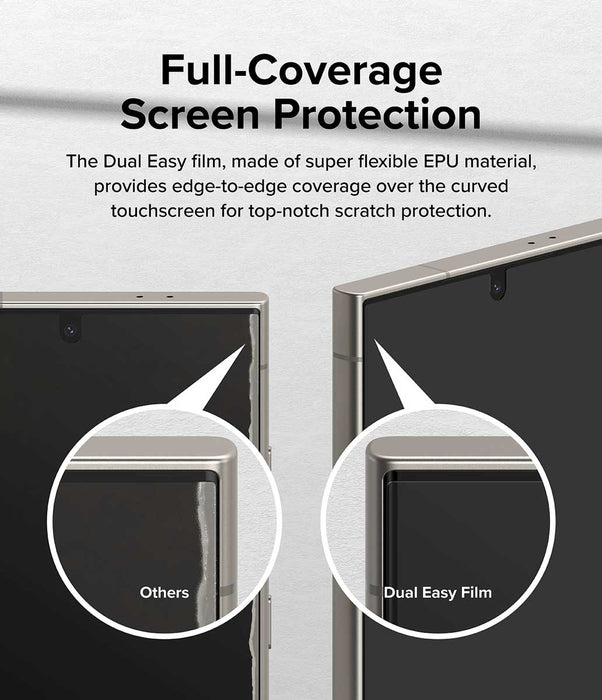 Protector de Pantalla Goma Ringke Dual Easy Film Galaxy S24 Ultra (2 unidades)