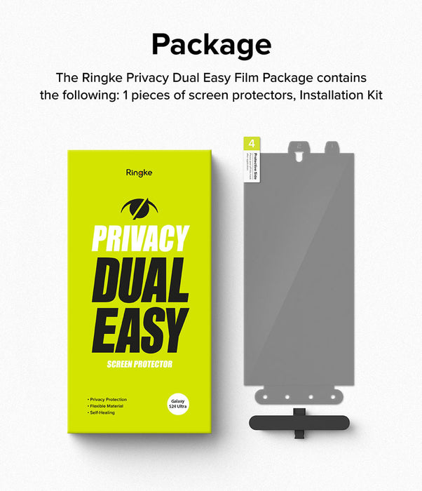 Protector de Pantalla Goma Ringke Anti-espía Dual Easy Galaxy S24 Ultra