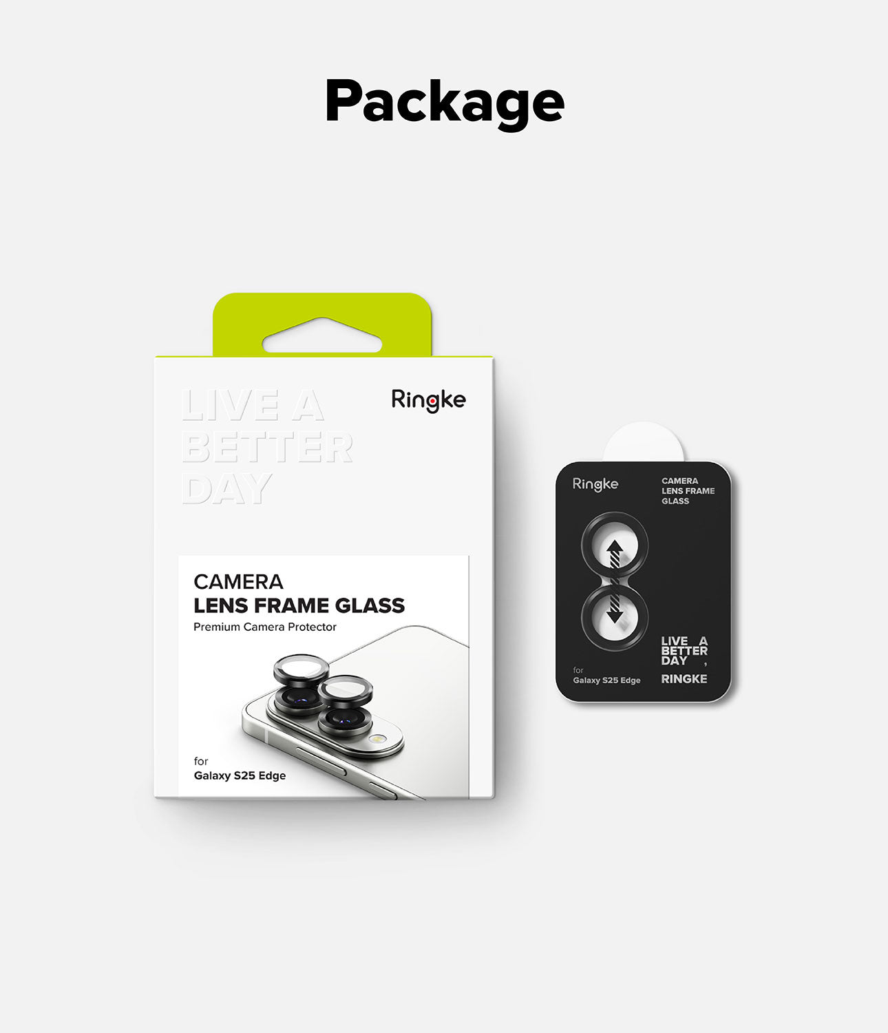 Protector de Cámara Ringke Lens Frame Galaxy S25 Edge (2 Pack)
