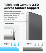 Protector de Pantalla Vidrio Ringke Anti-espía Galaxy S25 Edge (Instalador) 2 UND