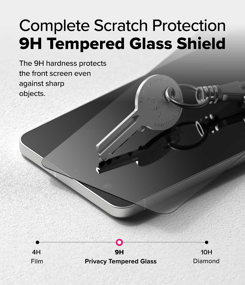 Protector de Pantalla Vidrio Ringke Anti-espía Galaxy S25 Edge (Instalador) 2 UND