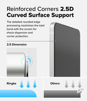 Protector de Pantalla Vidrio Ringke Galaxy S25 Edge (2 UND)