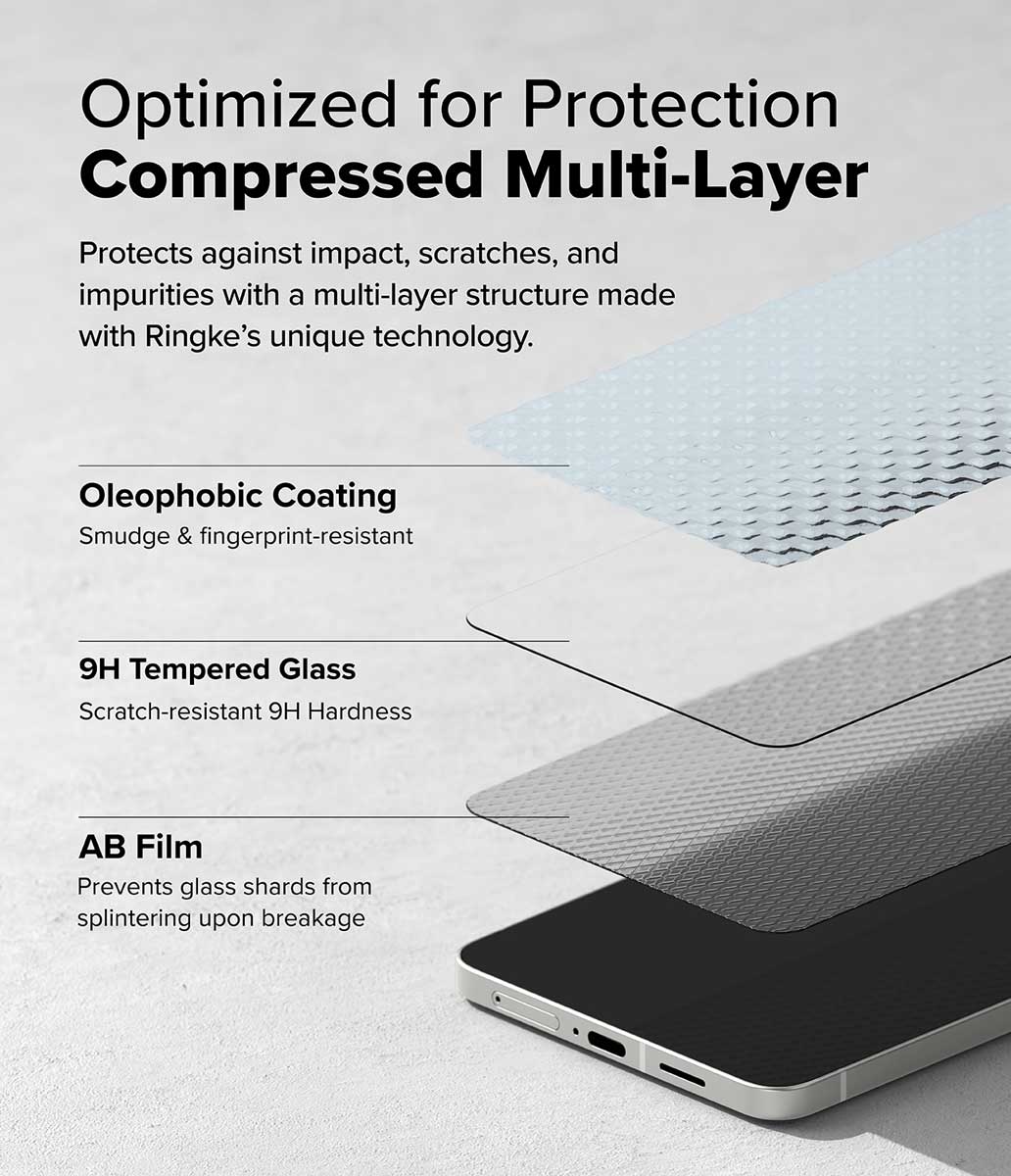 Protector de Pantalla Vidrio Ringke Galaxy S25 Edge (2 UND)