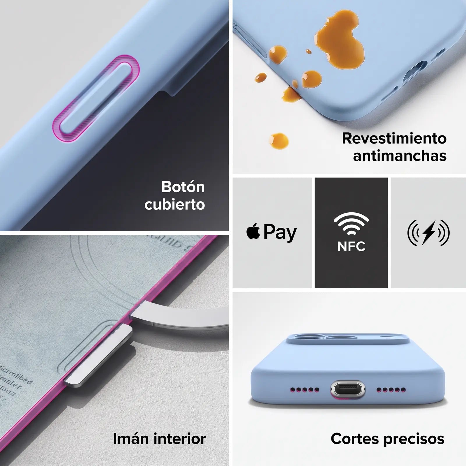 Funda Ringke Silicone Magnetic iPhone 18 Pro Max / 18 Pro Max Light Blue