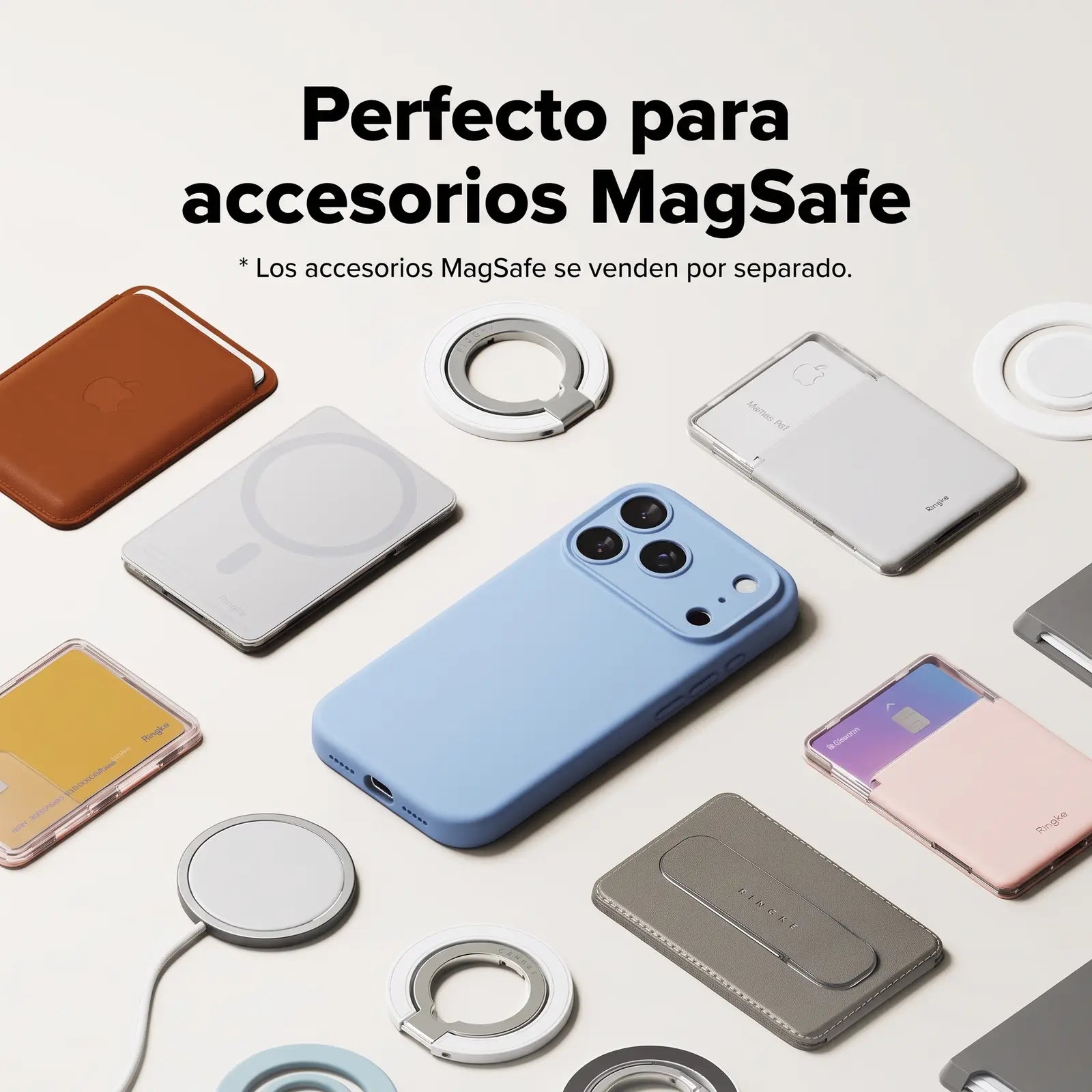 Funda Ringke Silicone Magnetic iPhone 18 Pro Max / 18 Pro Max Light Blue