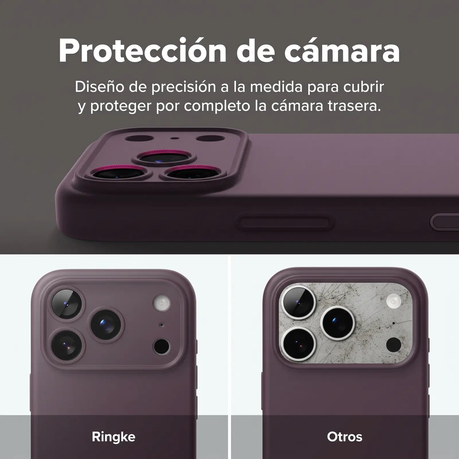 Case iPhone 18 Pro Max / 17 Pro Max Ringke Silicone Magnetic Dark Cherry