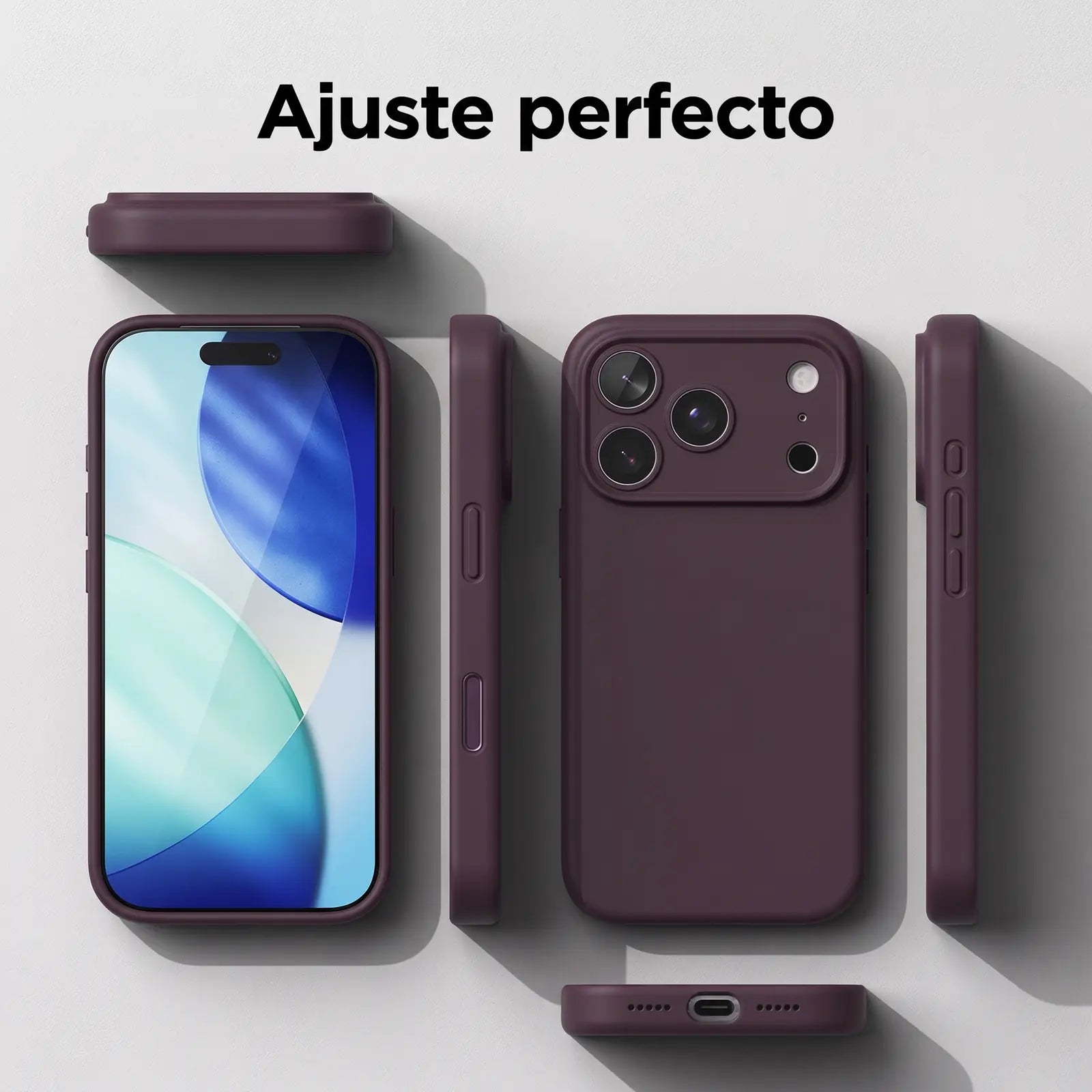 Case iPhone 18 Pro Max / 17 Pro Max Ringke Silicone Magnetic Dark Cherry