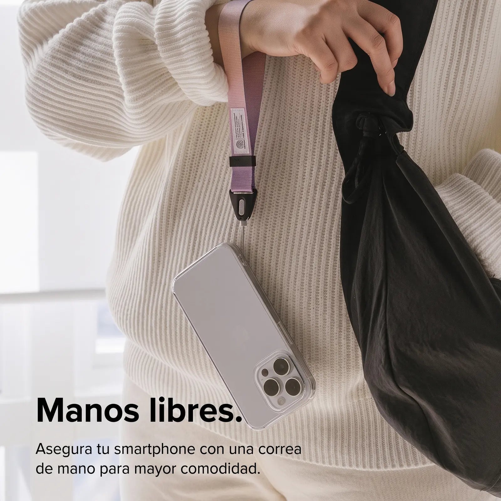 Ringke Hand Strap Basic Correa para Celular Camo Black