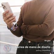 Ringke Hand Strap Basic Correa para Celular Camo Black