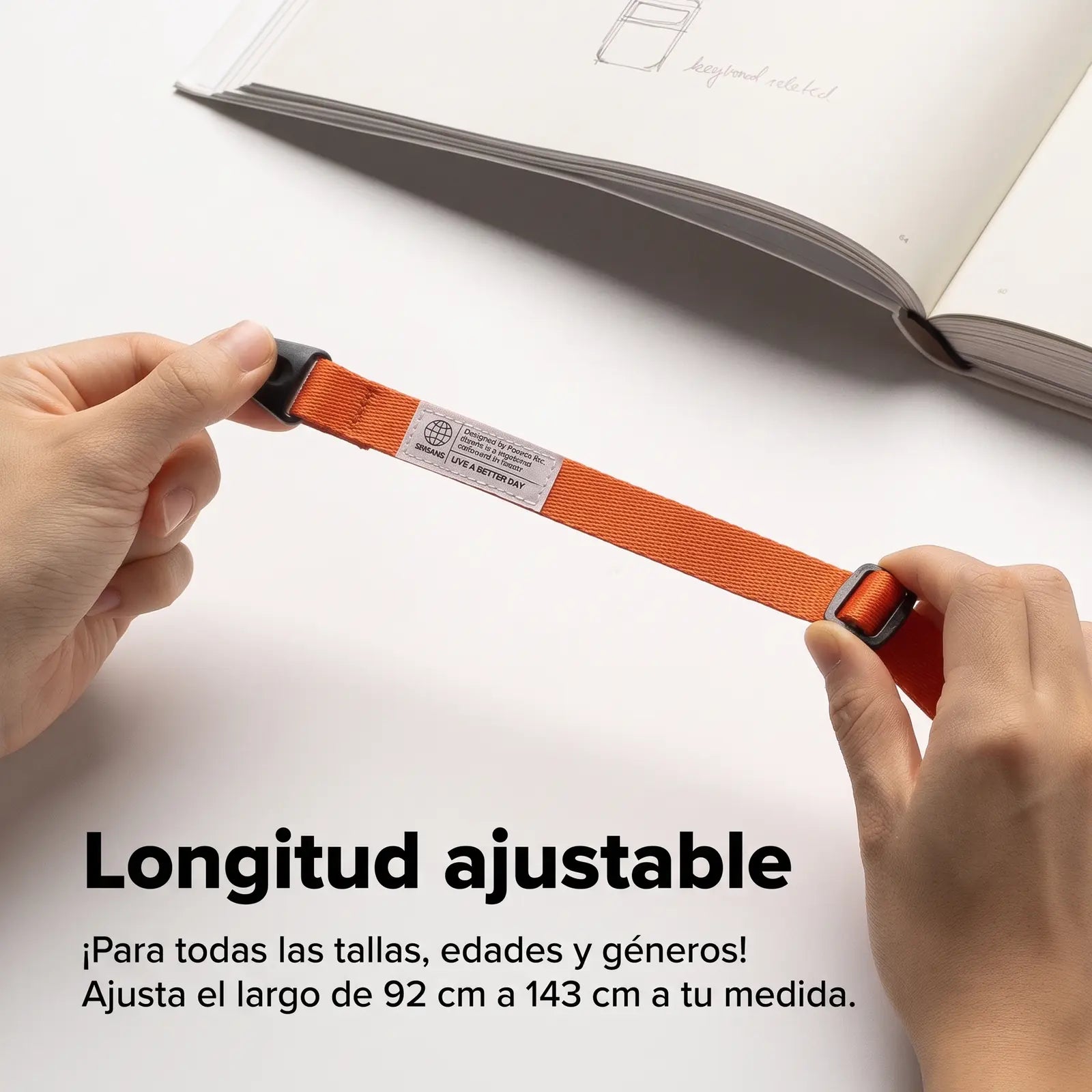 Correa Ringke Shoulder Slim Strap Cosmic Orange Ajustable