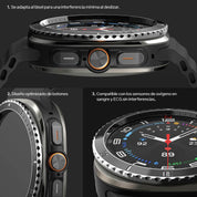 Case Ringke Bezel Styling Premium + Protector de Pantalla Vidrio Galaxy Watch Ultra (47mm)