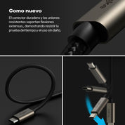 Cargador Ringke 90 Grados Carga Rápida 240W Tipo C a C (3.2 Gen 2x2) - 2 Metros