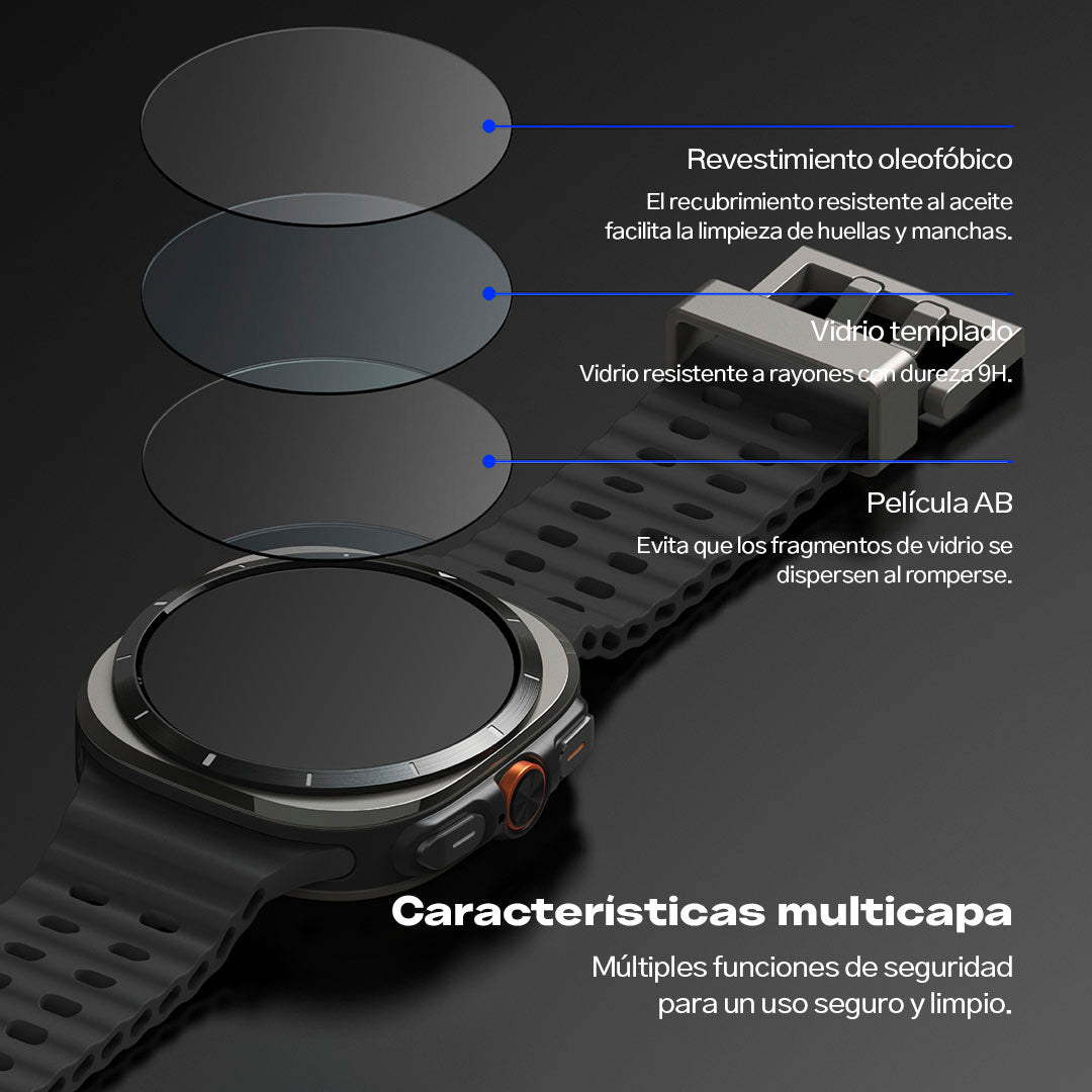 Case Ringke Bezel Styling + Protector de Pantalla Vidrio Galaxy Watch Ultra (47mm)