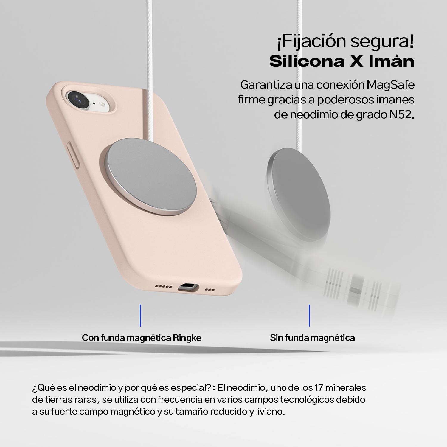 Case Ringke Silicone Magnetic iPhone 16e (MagSafe)