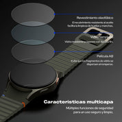 Case Ringke Bezel Styling + Protector de Pantalla Vidrio Galaxy Watch 7 (44mm)
