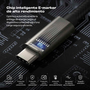 Cargador Ringke 90 Grados Carga Rápida 240W Tipo C a C (3.2 Gen 2x2) - 2 Metros