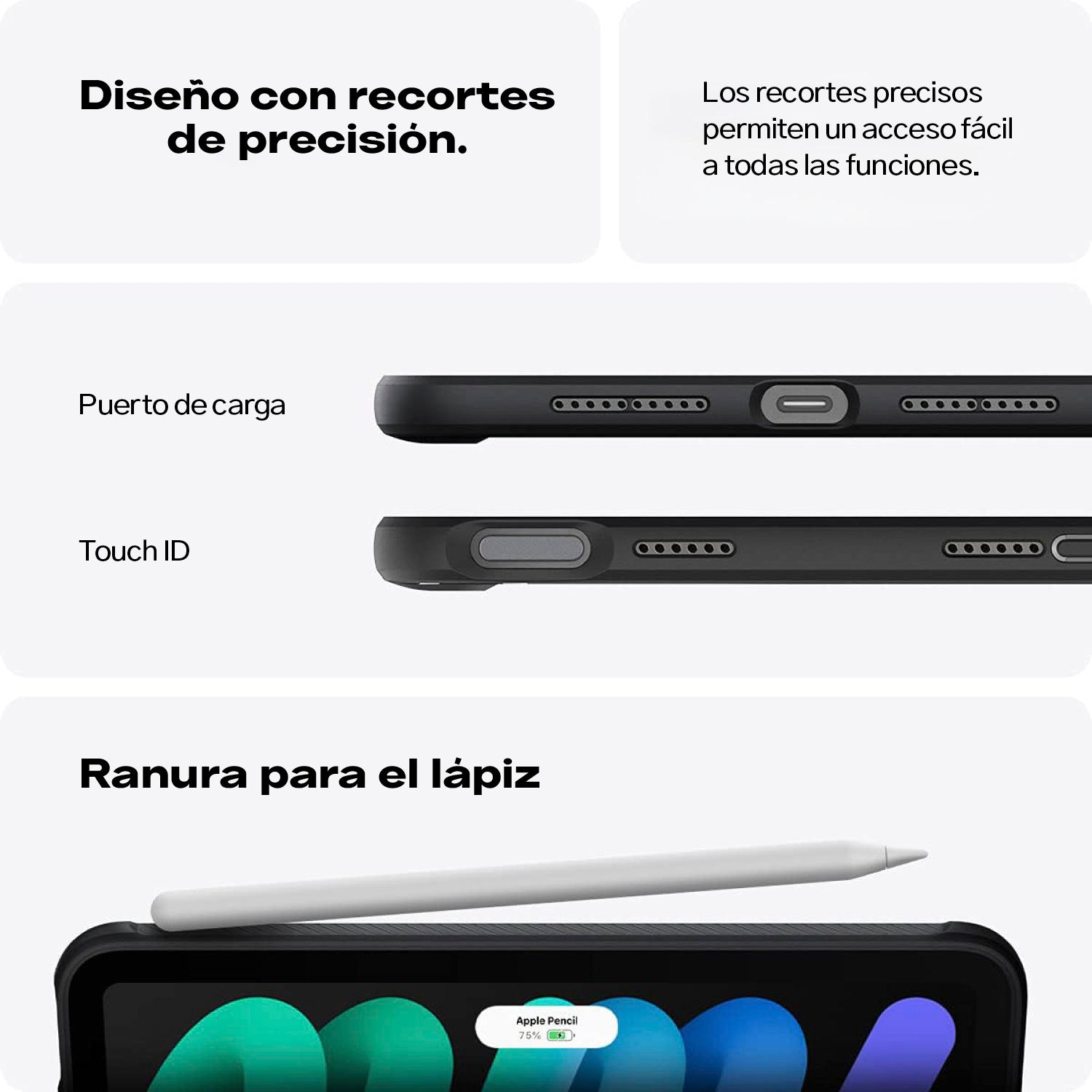 Case Spigen Rugged Armor Pro iPad Mini 8.3" (7th y 6th Generation)
