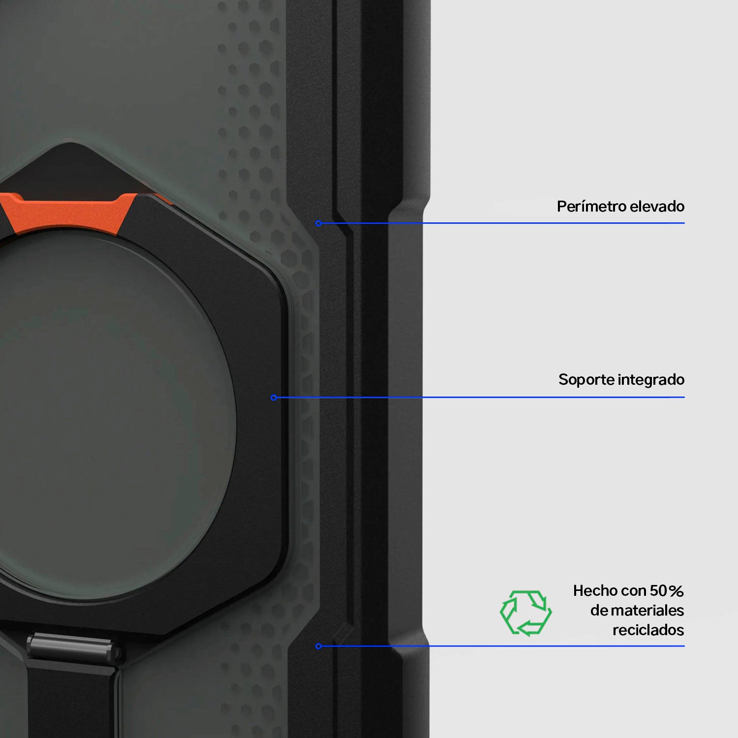 Case UAG Plasma XTE Galaxy S25 Plus (MagSafe) - Black / Orange