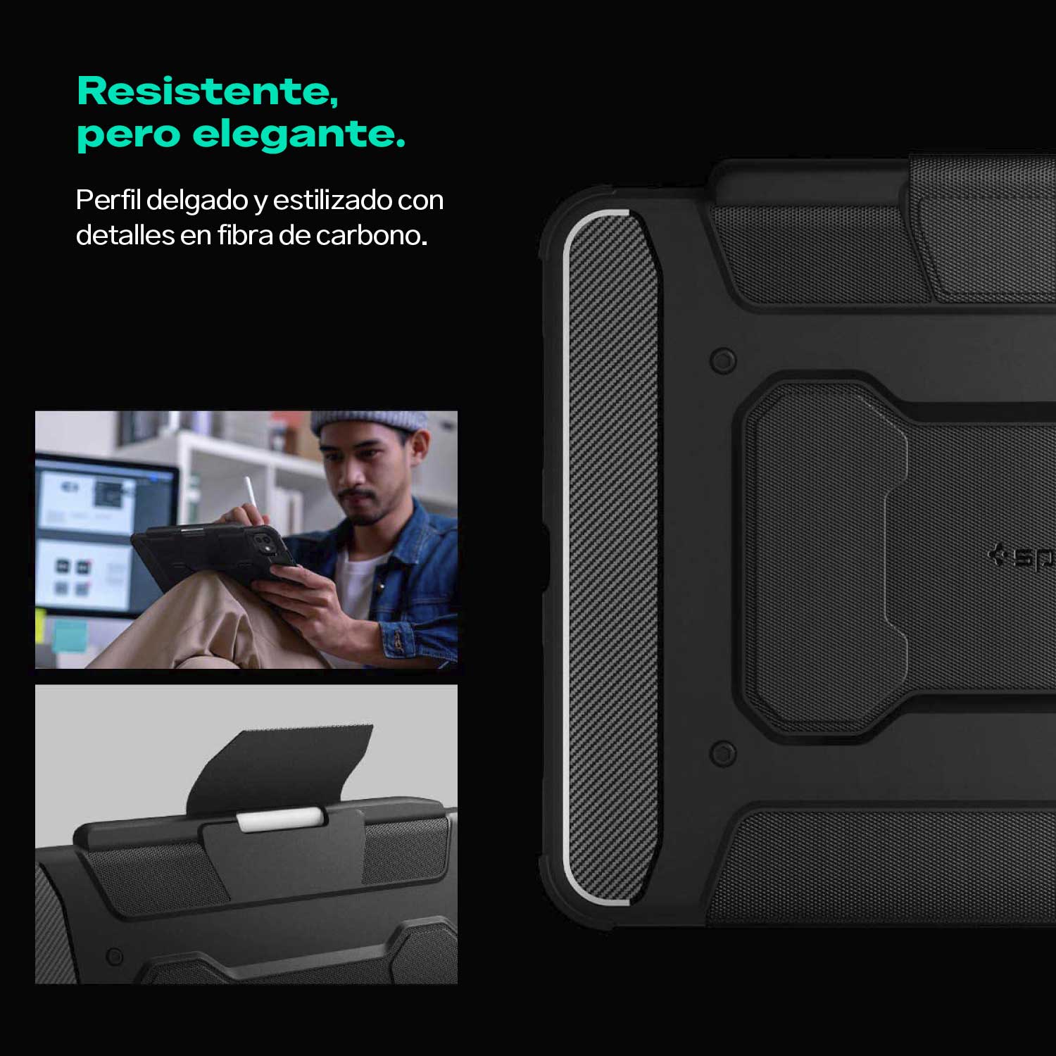 Case Spigen Rugged Armor Pro Smart iPad Pro 11" M4 (2024)