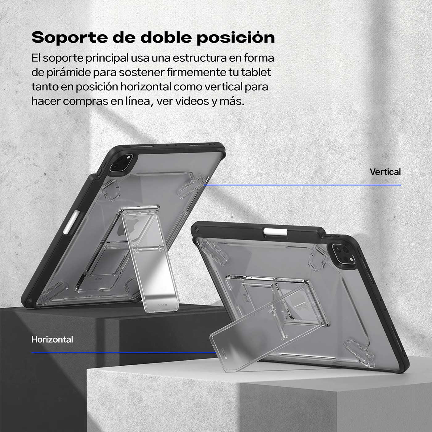 Case Ringke Fusion Sketch Stand iPad Pro 11" (4th, 3th, 2th, 1th) 2022/2021/2020/2018