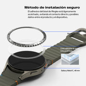 Case Ringke Bezel Styling + Protector de Pantalla Vidrio Galaxy Watch 7 (40mm)
