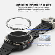 Case Ringke Bezel Styling + Protector de Pantalla Vidrio Galaxy Watch Ultra (47mm)