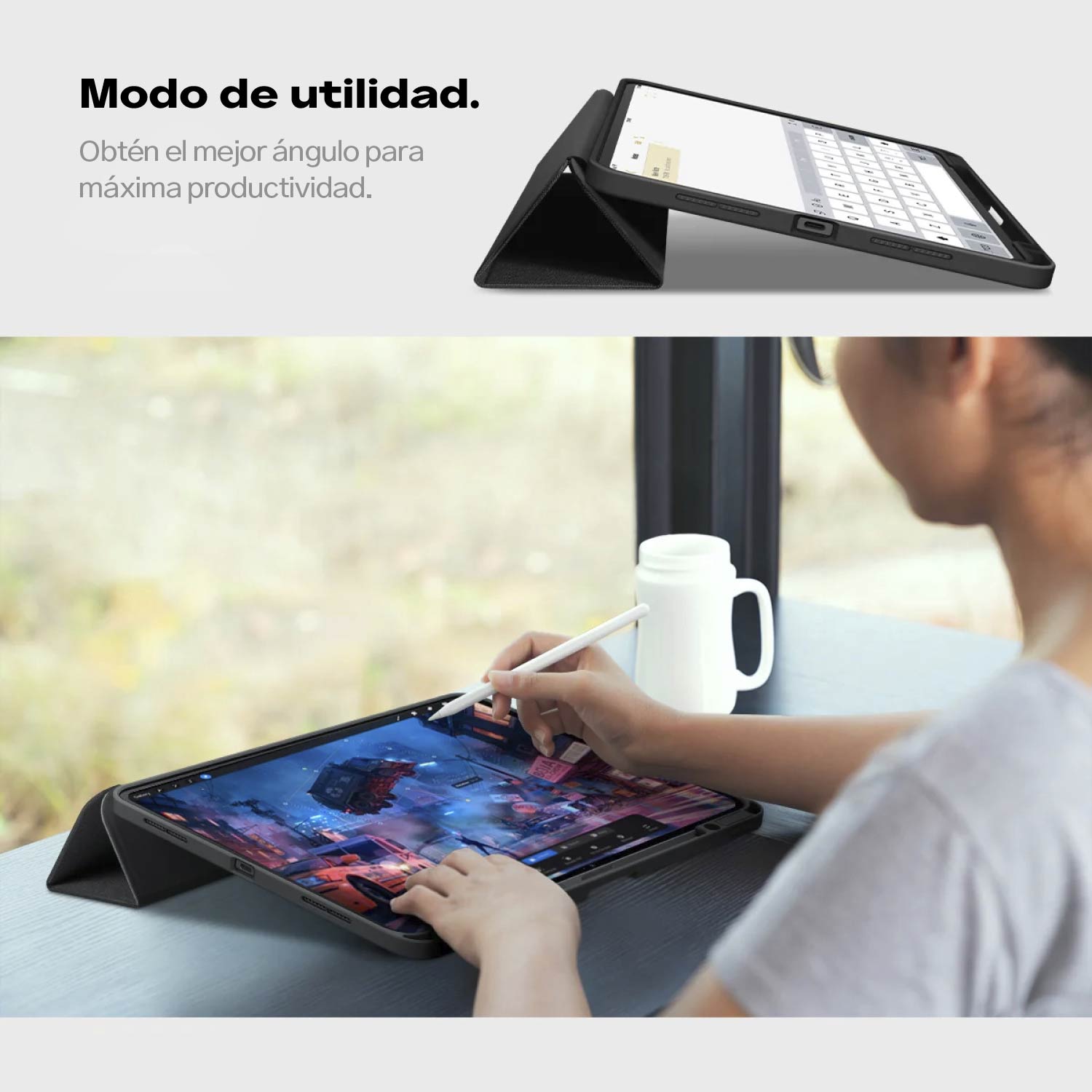 Case Spigen Urban Fit Smart iPad Pro 13" M4 (2024)