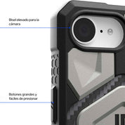 Case UAG Monarch Pro iPhone 16e (MagSafe) - Titanium