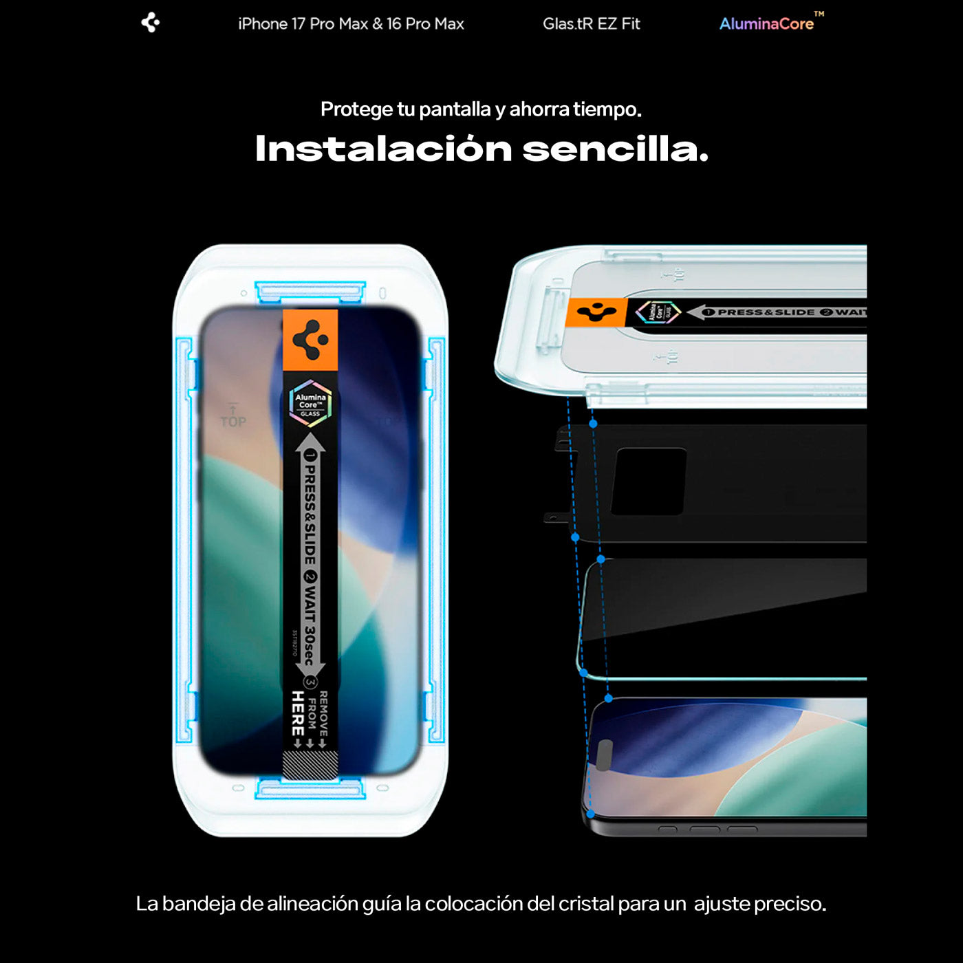Spigen EZ FIT GLAS.tR Privacy iPhone 17 Pro / 17 / 16 Pro (2 UND)