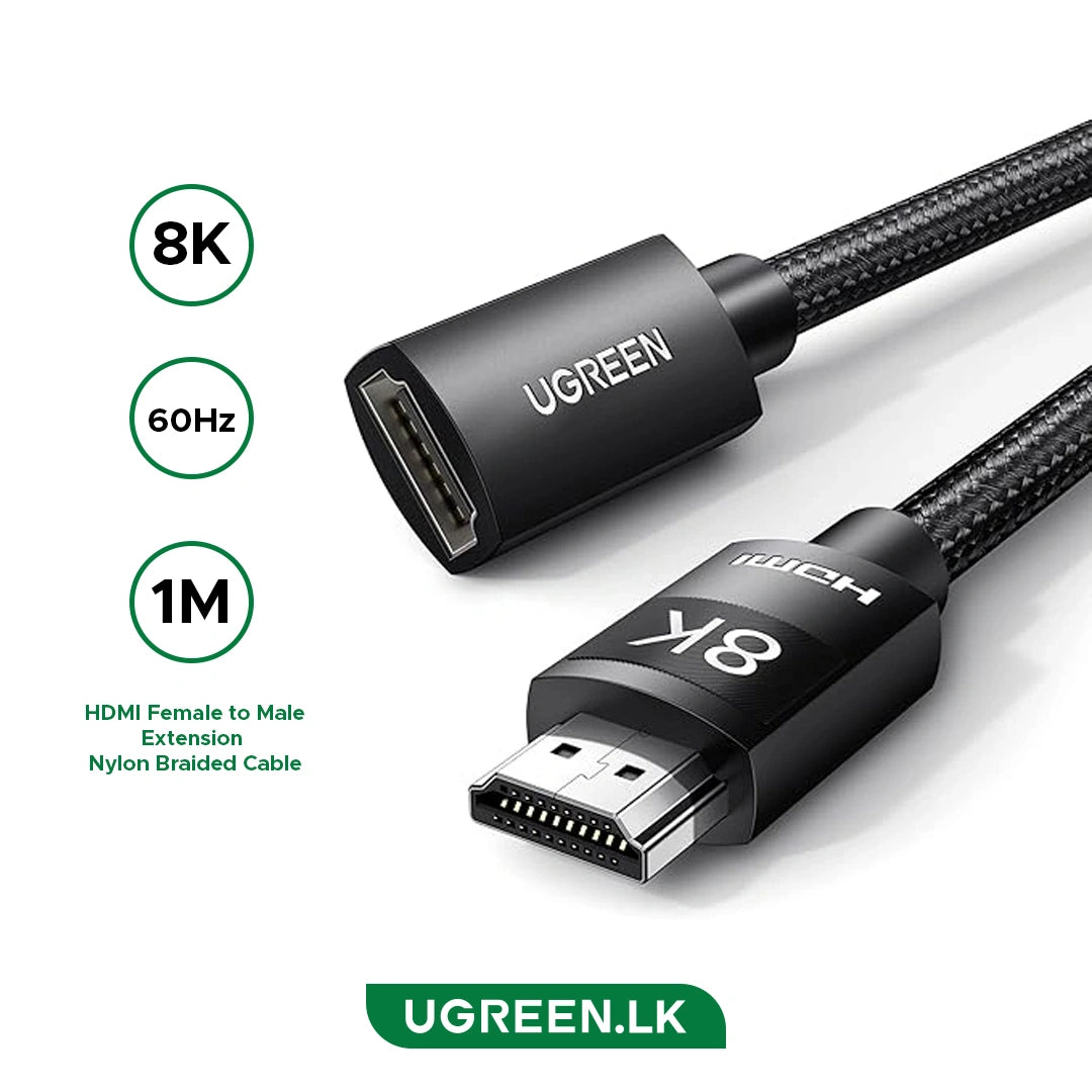 UGREEN 1 Meter HDMI 8K@60hz Extension Cable – HD151 – 40447