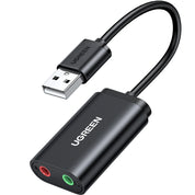UGREEN US205 - adaptador de sonido USB 2.0 a 3.5mm