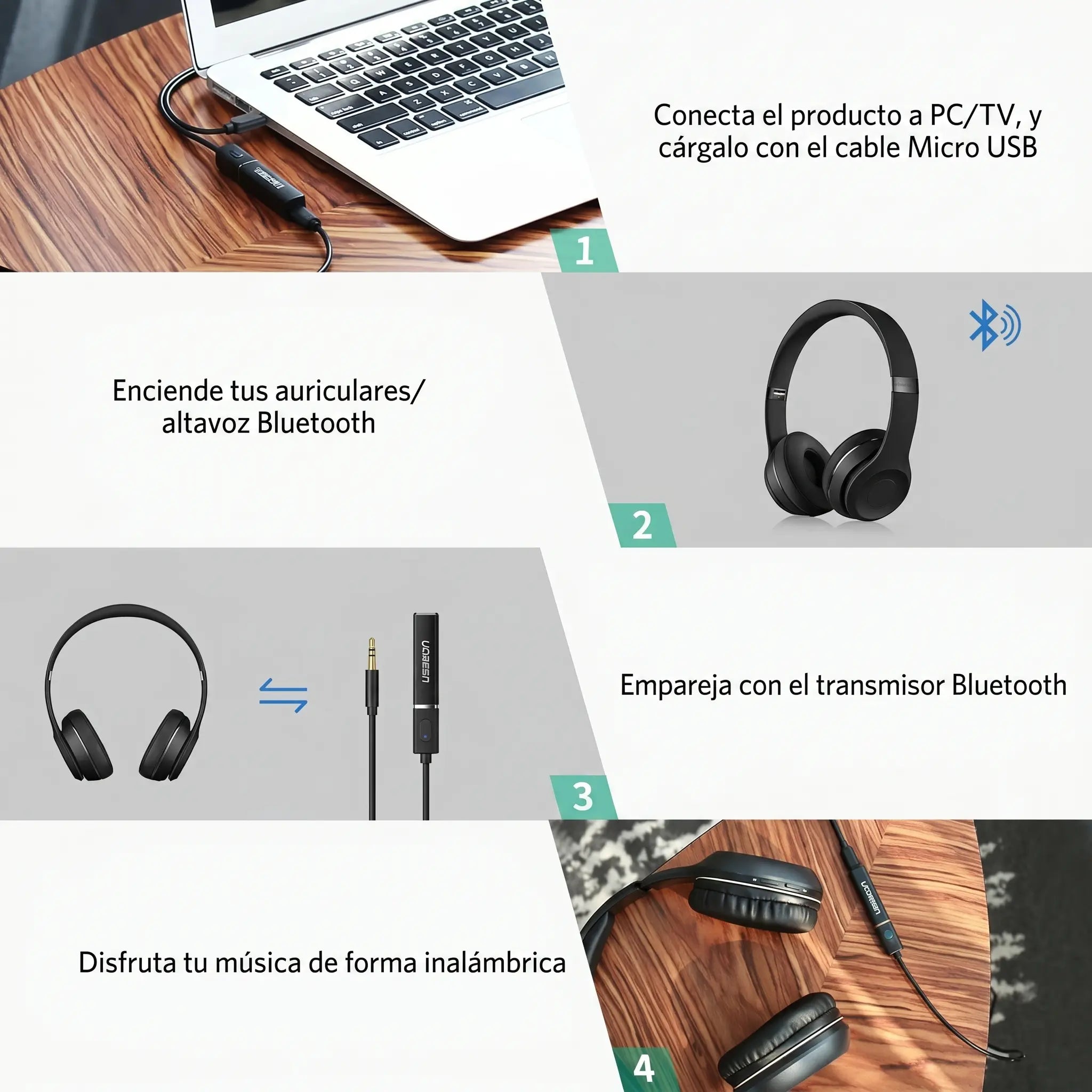 UGREENtransmisorBluetooth5.0jack3.5mmparaaudioinalambricoCM107-6.webp