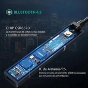 UGREEN transmisor Bluetooth 5.0 jack 3.5mm para audio inalámbrico CM107