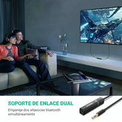 UGREEN transmisor Bluetooth 5.0 jack 3.5mm para audio inalámbrico CM107
