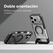 Case iPhone 18 Pro Max / 17 Pro Max Ringke UX Magnetic Clear con Kickstand