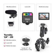 Super Clamp Ulanzi Abrazadera Multifuncional para Fotografía