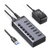 Hub Usb Ugreen 7 Puertos Cm481 (90305) Usb 3.0, Switch Independientes