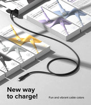 Cargador Ringke Carga Rápida Tipo C a C (1.2 Metros) - Ringke - Cables y Cargadores5 - 5 - 3 / RCCRTCC - 2M - BDastore