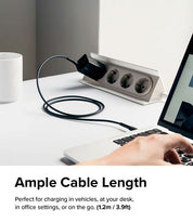 Cargador Ringke Carga Rápida Tipo C a C (1.2 Metros) - Ringke - Cables y Cargadores5 - 5 - 3 / RCCRTCC - 2M - BDastore