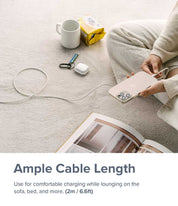 Cargador Ringke Carga Rápida Tipo C a C (2 Metros) - Ringke - Cables y Cargadores5 - 6 - 7 / CRCRTCC - 2M - WHDastore