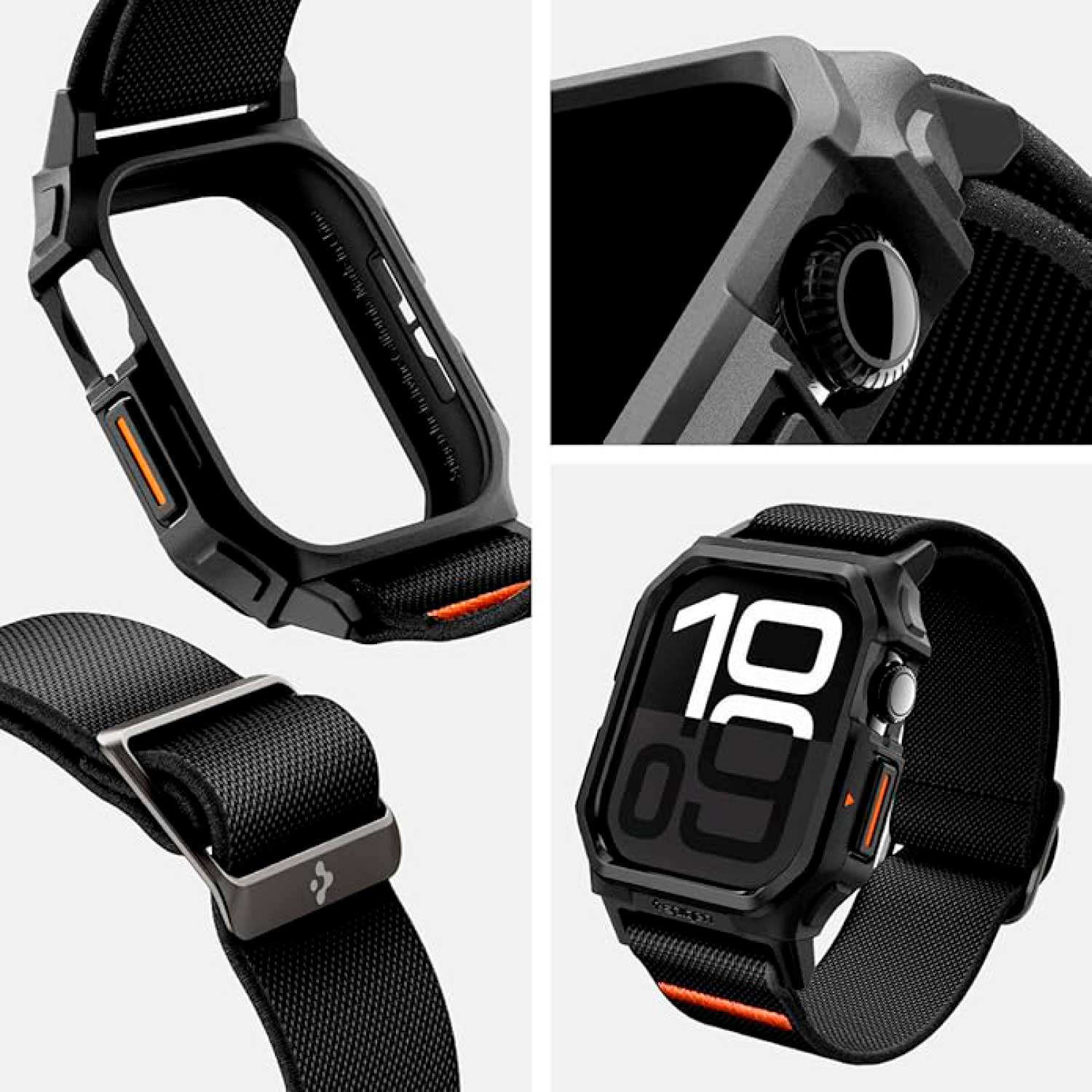Case + Correa Spigen Lite Fit Pro Apple Watch 46mm - Spigen - Funda Apple Watch8 - 5 - 1 / CCSLFPAPPW46MM - BCKDastore