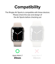 Case Ringke Air Sports Apple Watch 41/40MM Series 9, 8, 7, 6, 5, 4, SE - Black - Ringke - Funda Apple Watch6 - 7 - 9 / CRASAWS741MM - BKDastore