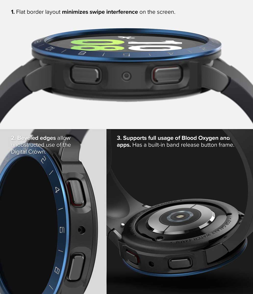 Case Ringke Air Sports + Bezel Galaxy Watch 5 / 4 (44MM) - Ringke - Funda Galaxy Watch11 - 1 - 2 / CRASBGW44MM - BLUEDastore