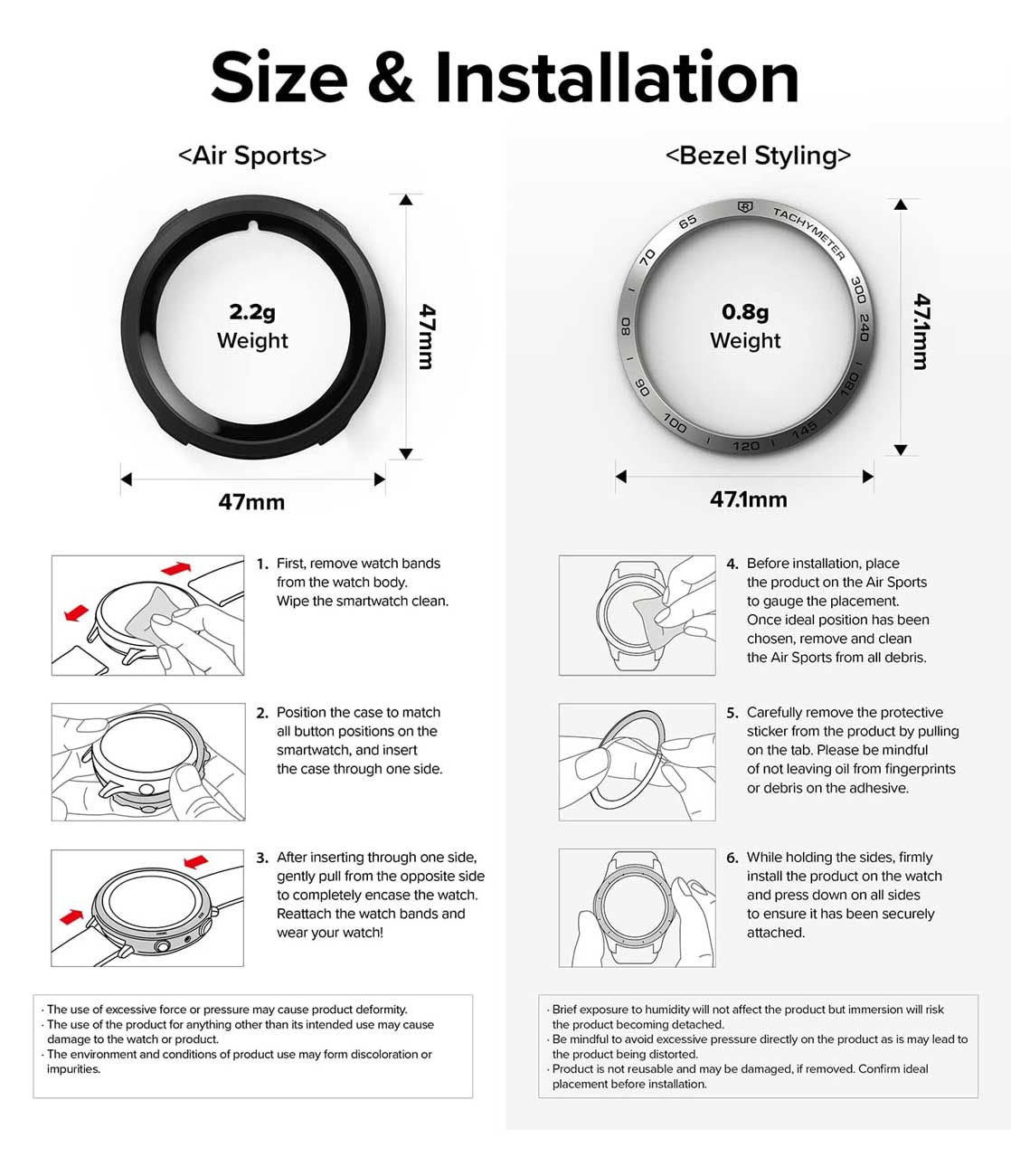 Case Ringke Air Sports + Bezel Galaxy Watch 5 / 4 (44MM) - Ringke - Funda Galaxy Watch/ CRASBGW44MM - SVDastore