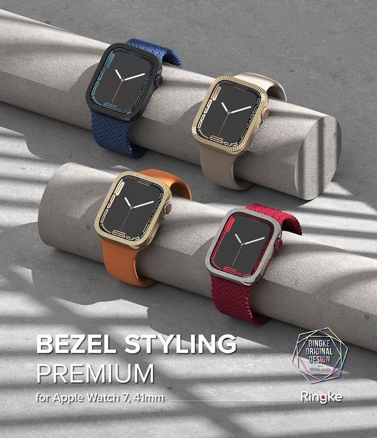 Case Ringke Bezel Premium Cart Apple Watch 41MM Series 9, 8, 7 (EDICIÓN LIMITADA) - Gold - Ringke - Funda Apple Watch11 - 1 - 2 / AW7 - 41 - 41Dastore
